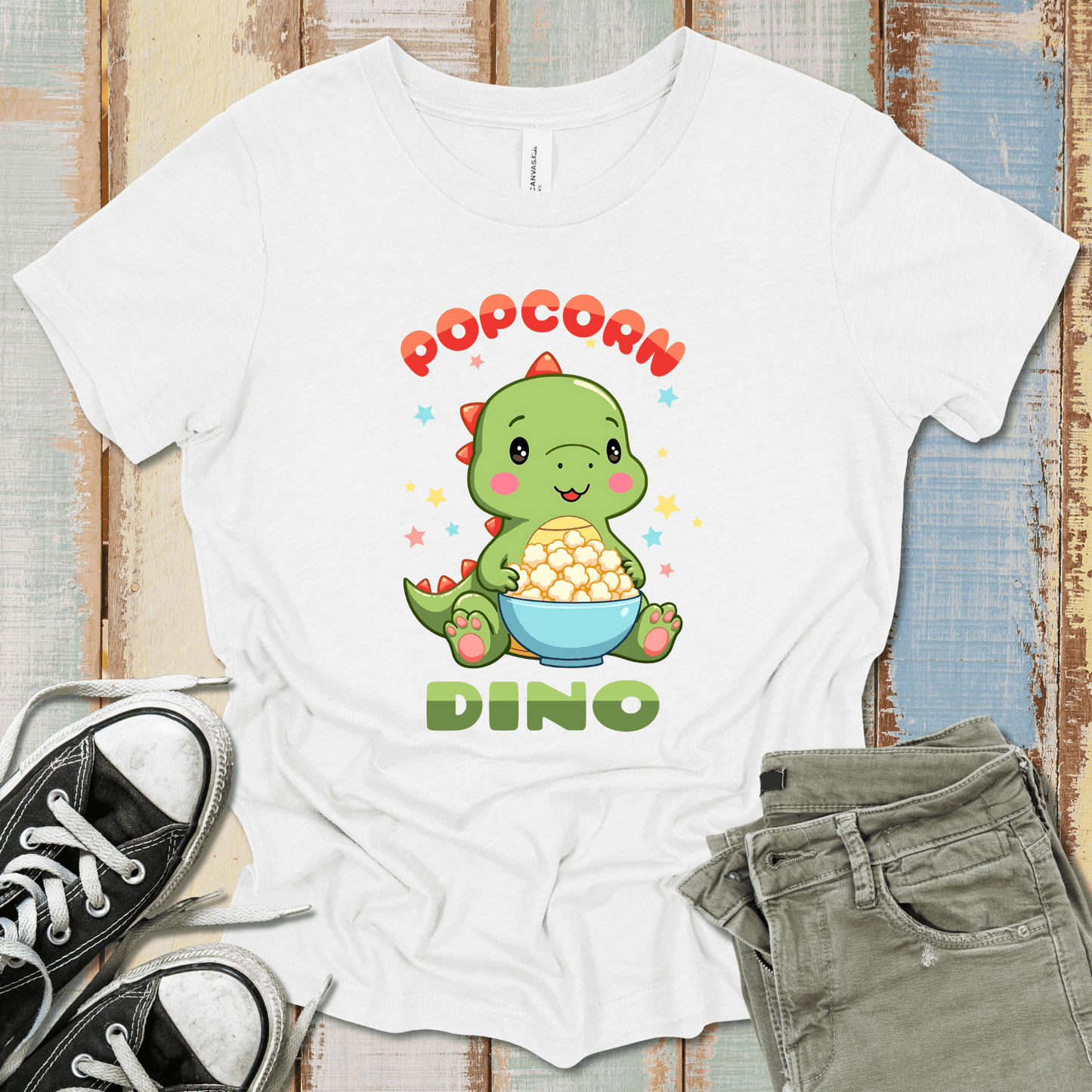 Popcorn Dino T-Shirt