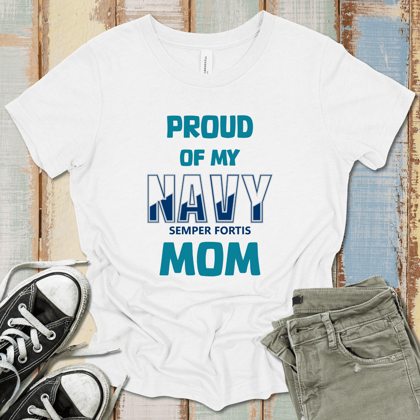 Navy Mom T-Shirt