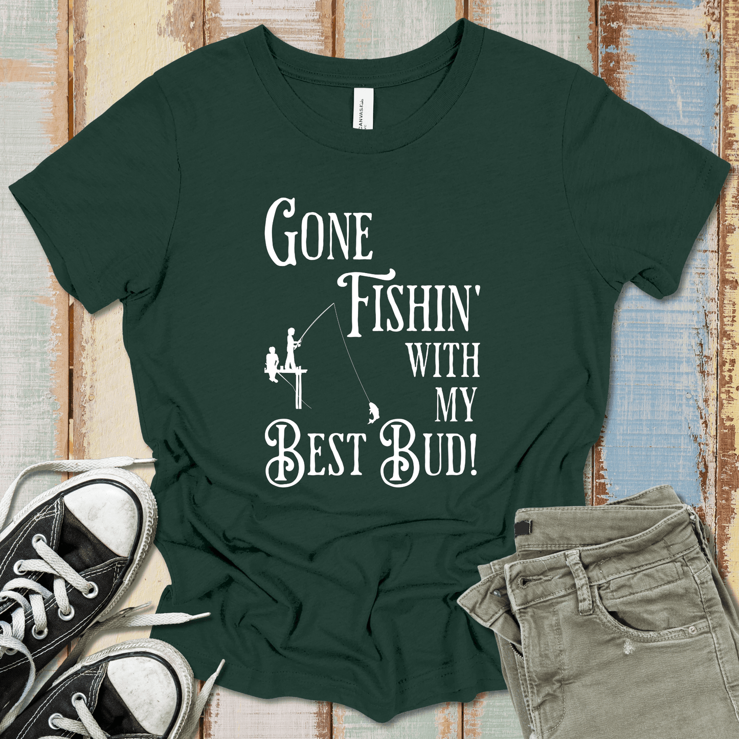 Fishin Best Bud T-Shirt