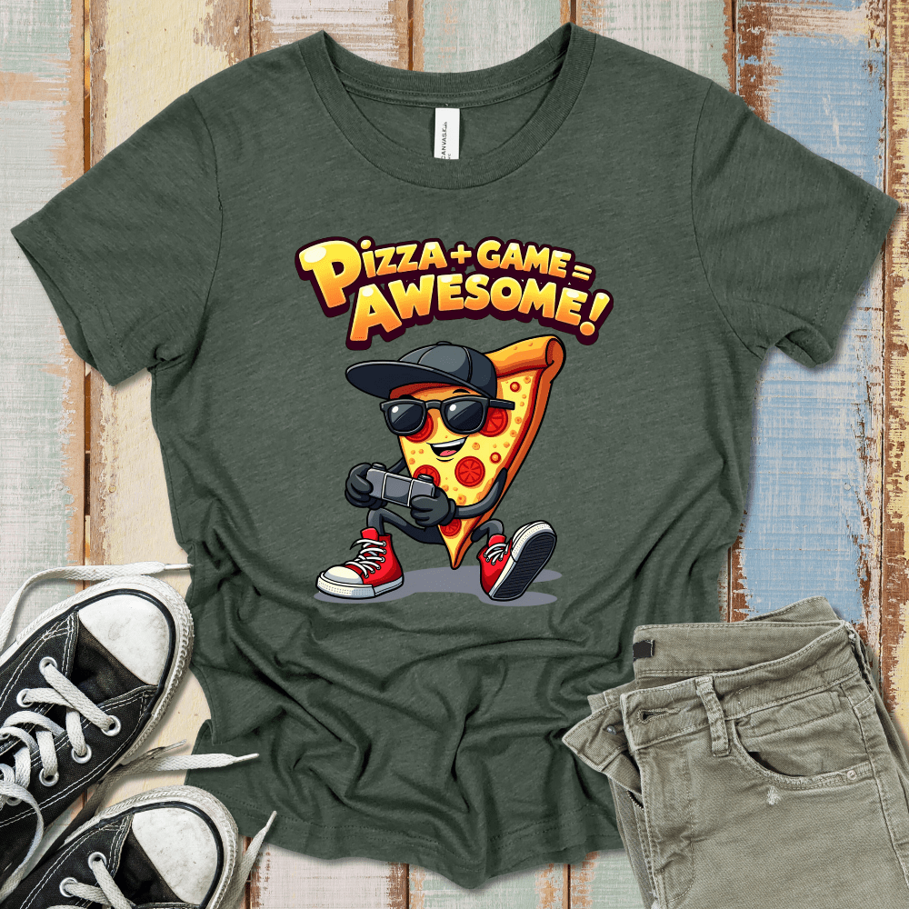 Pizza+Game=Awesome! T-Shirt