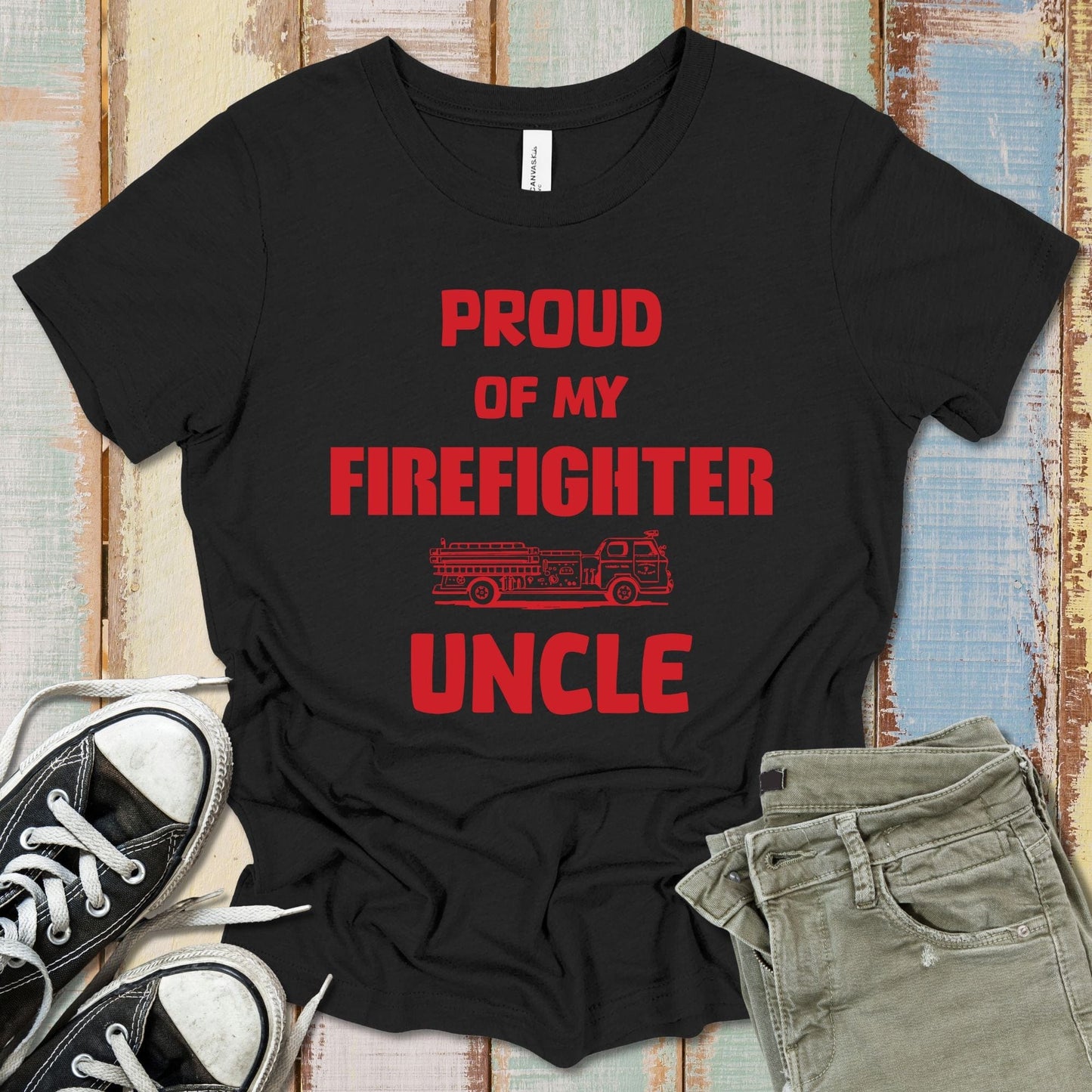 Firefighter Uncle T-Shirt