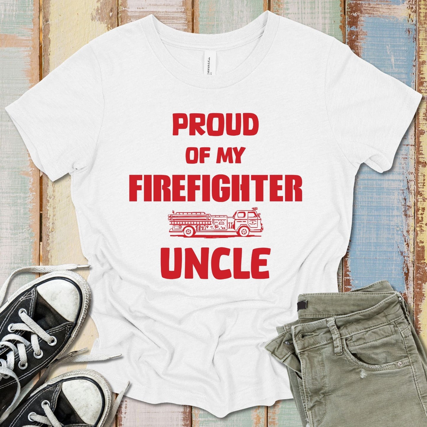 Firefighter Uncle T-Shirt