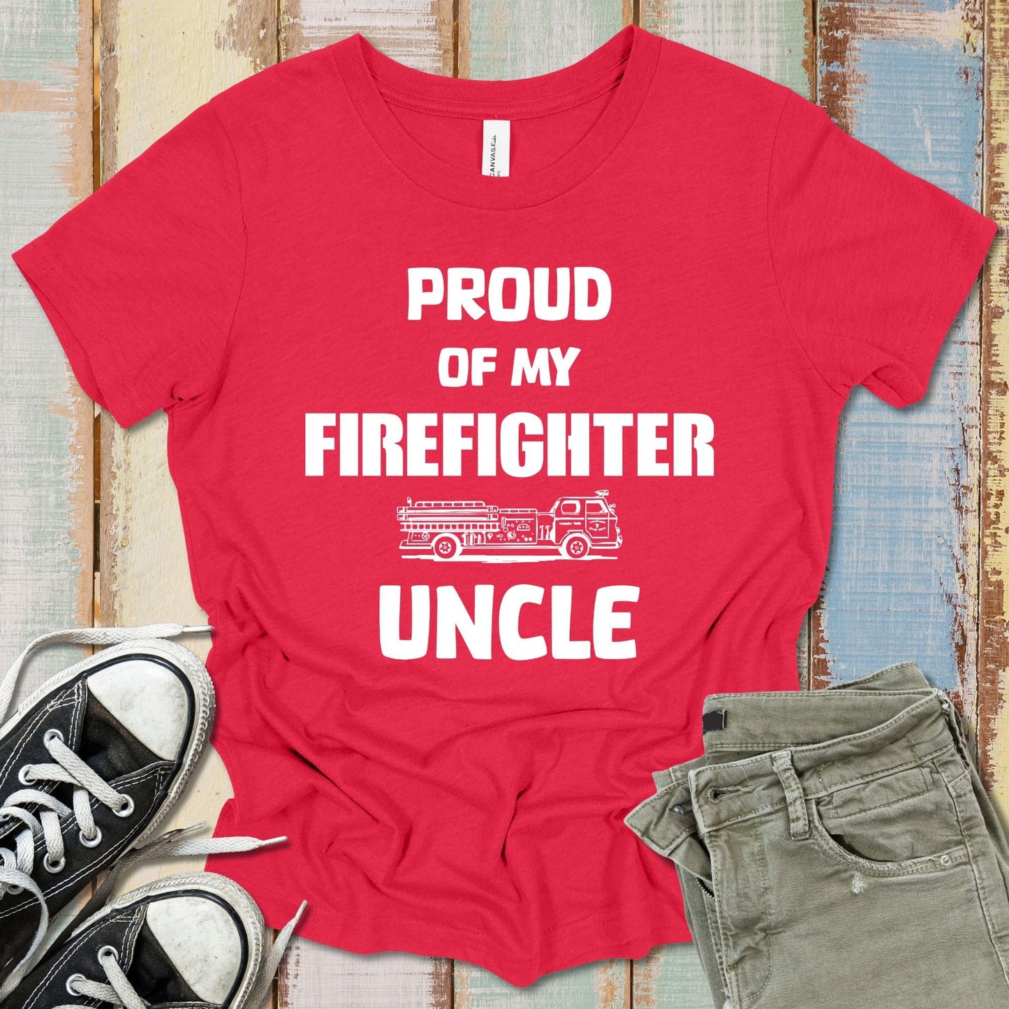 Firefighter Uncle WP T-Shirt