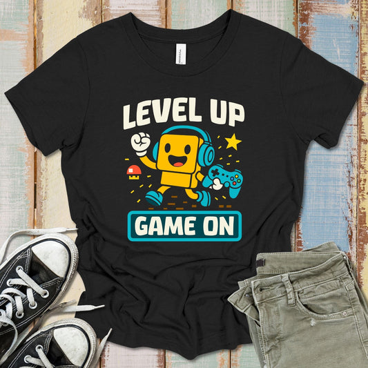 Level Up - Game On T-Shirt